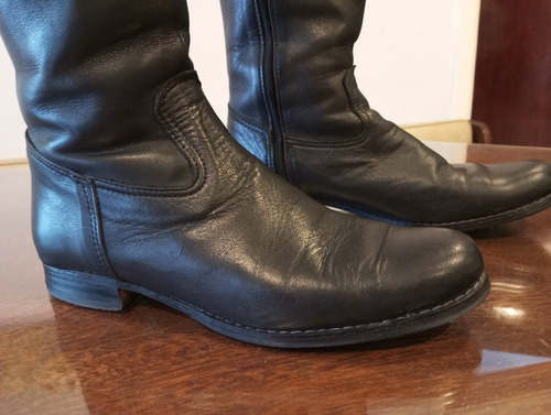 Botas De 100% Cuero, Mujer 39/40 Poco De Uso. (Usado)