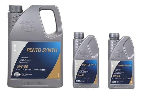 Aceite Motor 5w50 Sintetico Pentosin Kit 7 Litros Aleman