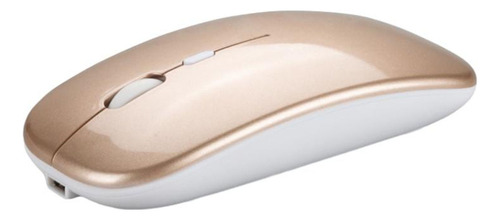 Mouse Sem Fio Recarregável Silencioso Bluetooth Ergonômico Cor Versão Aprimorada De Modo Duplo 221b (ouro Local)