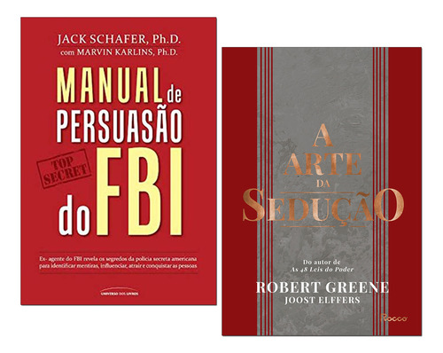 Kit Arte Da Sedução+ Manual Persuasão Fbi+ Armas Persuasão