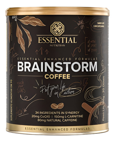Brainstorm Coffee (186g) - Sabor: Café Com Especiarias