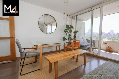 Departamento Amoblado 3dorm 2bañ Y 2estc En Las Condes