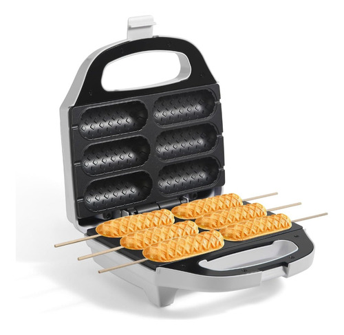 Maquina De Banderillas Salchichas Wafles Paletas 6 Pzas 14cm