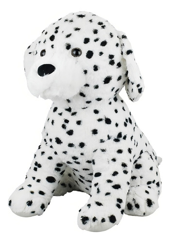 Perro dálmata sentado en felpa de 57 cm, color blanco