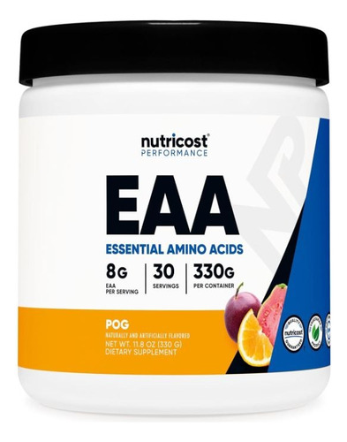 Original Nutricost Polvo Eaa, 30 Ser, Aminoacidos Esenciales