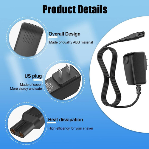 Adaptador De Ca De 15 V Para Afeitadora Philips Norelco Hq85