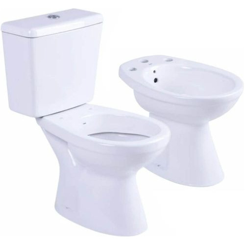 Combo Italiana Capea Inodoro Largo + Deposito Apoyo + Bidet