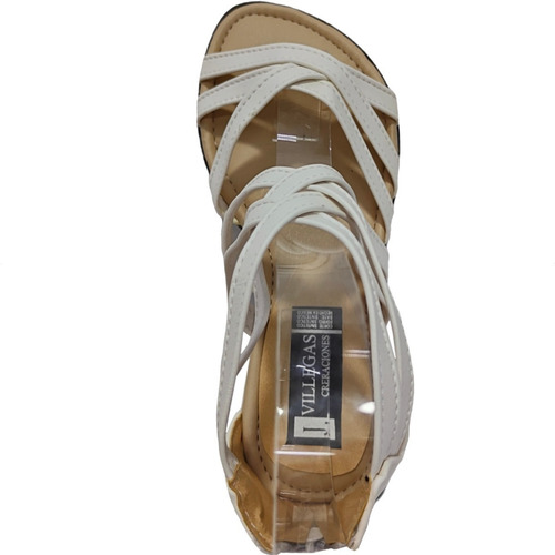Sandalia Huarache Romano Talón Cierre Calzado Durable