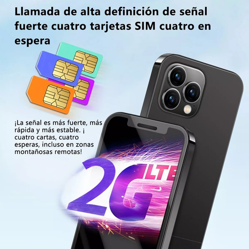 Mini Teléfono Ultraligero Barato A6 2.4 Pulgadas Ram 32 Gb Y Rom 32gb Negro