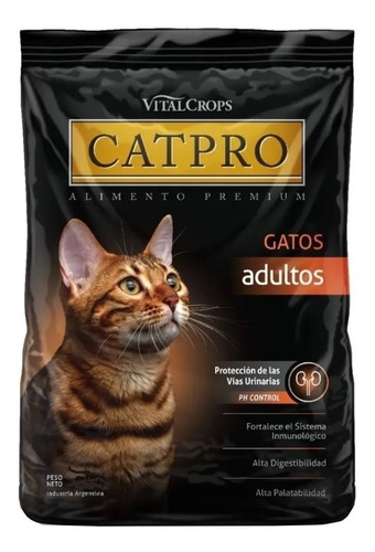 Alimento Premium Catpro Gato Adulto Ph Control Urinario 3kgs