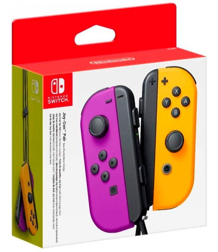 2Joysticks inalámbricos Nintendo Switch Joy-Con (L)/(R) Neón morado neón y naranja neón