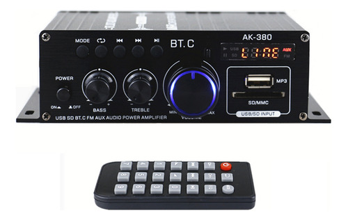 Amplificador Portátil Sound Machine Audio Power Home Amp