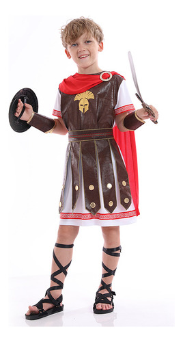 Disfraces De Actuación For Niños, Ropa De Príncipe Gladiador De Guerreros Espartanos Romanos Antiguos