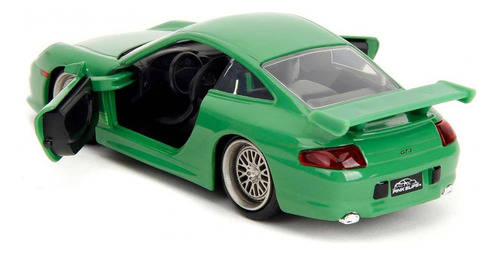 Miniatura Porsche 911 Gt3 Pink Slips 1:32 Jada Toys Green