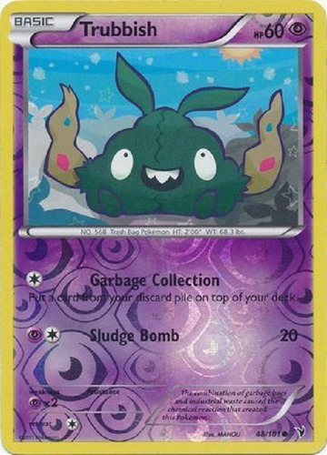 Trubbish 48/101 Reverse Holo Común Pokemon Tcg