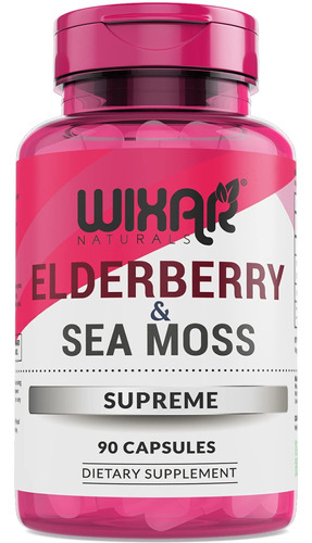 Wixar Naturals Cpsulas Supremas De Saco Y Musgo Marino: Baya