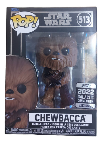 Funko Pop Chewbacca 513 Galactic Convention (caja Dañada)