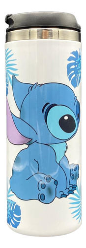 Vaso Termo Doble Pared 450 Ml, Stitch Blanco