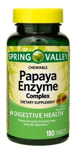 Enzimas Digestivas Enzima De Papaya 100cap Papaina Spring Va Sabor Neutro