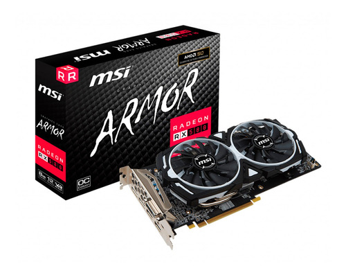 Placa De Video Amd Msi Radeon Rx580 Armor Oc 8gb Gddr5 