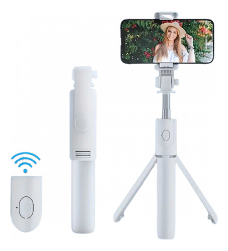 Bastão De Selfie Tripé Com Controle Bluetooth