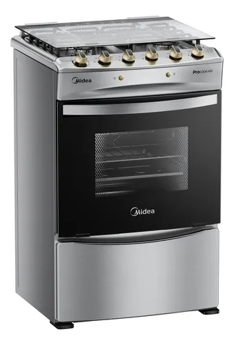 Cocina 4 Quemadores Mcg-4qpi24ns Silver Midea