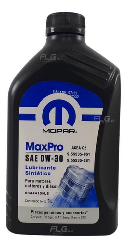 Aceite Mopar Maxpro 0w-30 1 Litro Mopar L62853