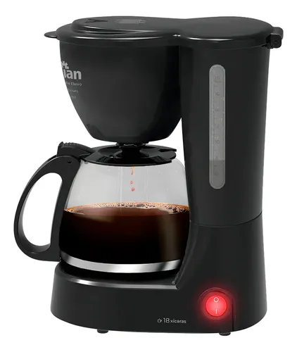 Cafeteira Elétrica 18 Xícaras 650w Preta Cf102 - Kian Preto 220v