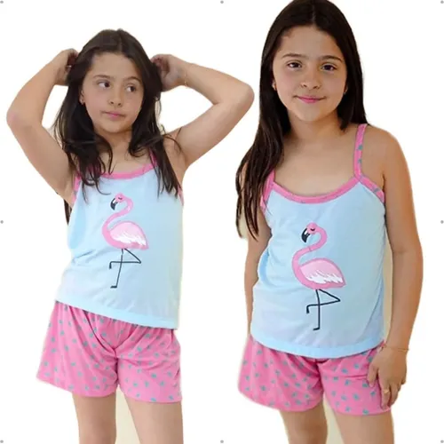 Pijama Feminino Adulto Personagens Barbie Roupa de Dormir Moda Verão Baby  Doll