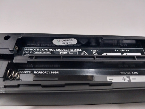 Control Bose Modelo Rc-x35l Para Modelo 535 / Av20