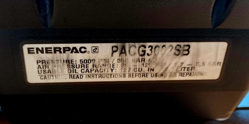 Enerpac Bomba Hidromeuatica 5000 Psi Pacg3002sb (Usado)