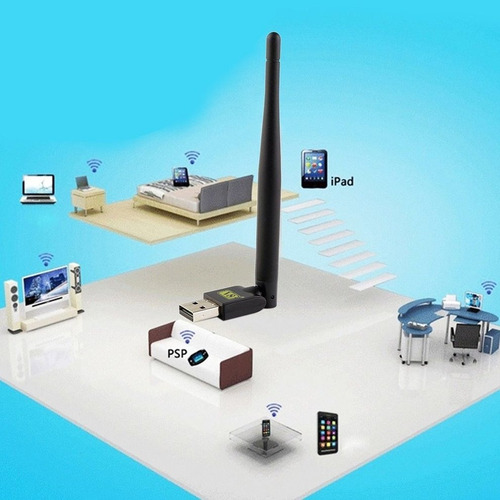 Freesat Usb Wifi Com Antena Trabalho Para Freesat V7 V8 Seri