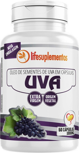 Óleo Semente Uva Extra Virgem Detox 1000mg 60 Cáps Melcoprol