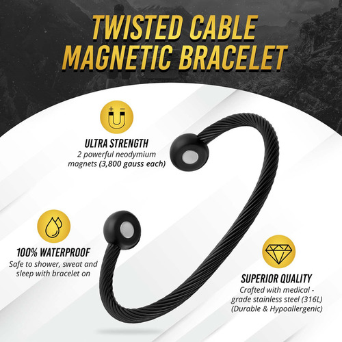 Magnetrx Pulsero De Pulsera Magnética - Brazaletes De Braza