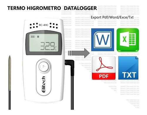 Higrometro Y Termometro Digital Datalogger  Rc-4hc