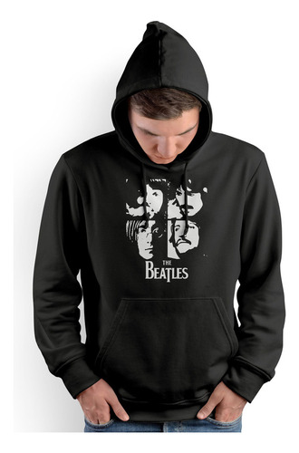 Polera Cap The Beatles Black And White (d0278 Boleto.store)