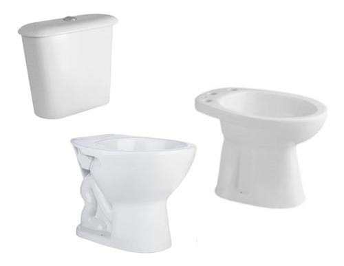 Combo Ferrum Andina Inodoro Mochila Bidet Baño Completo