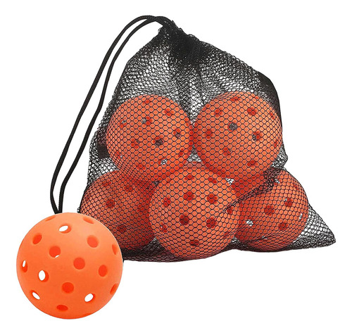 6 Piezas Pickleball Balls Outdoor Pickle Balls Para Naranja