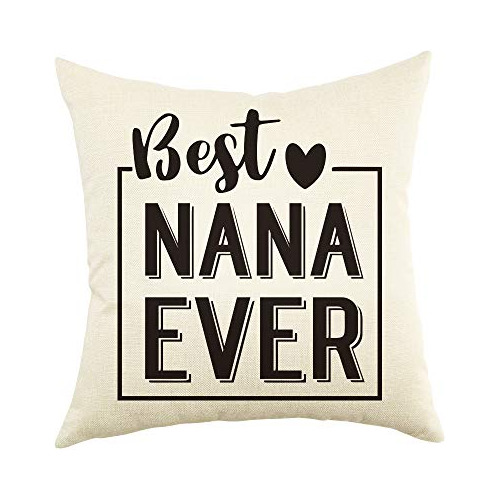 Funda De Almohada Inscripción  Best Nana Ever  Decorac...