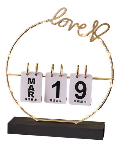 Calendario De Escritorio De San Valentín, Amor Base Negra