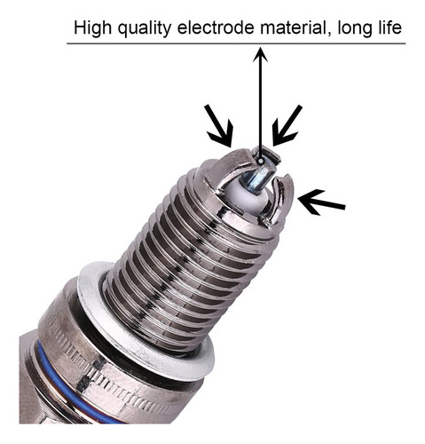 3 Bujías De 3 Electrodos D8tc Para 125 Cc 150 Cc 200 Cc 250