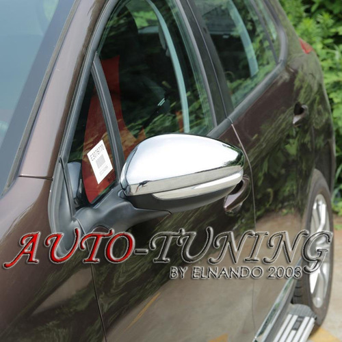 Imagen 3 de 3 de Cachas Cubre Espejos Peugeot 208 Cromadas Precio Por Par