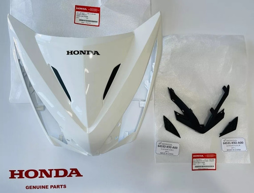 Frente Pechera Y Parrilla Honda Wave 110 S Blanco Original 
