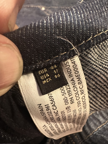 Pantalón Jean Mujer Massimo Dutti. Talle 44 (Usado)