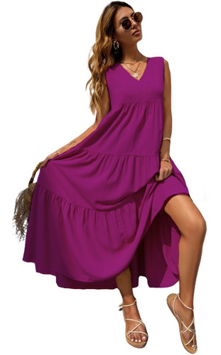 Vestido Largo Sexy Para Dama De Moda Casual #verbena