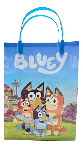 36 Bolsas Para Dulces Dulceros Fiesta Piñata Bluey Azul Claro Bluey