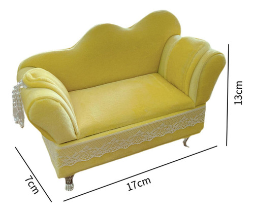 Sofá Para Casa De Muñecas 1/12, Muebles En Miniatura,