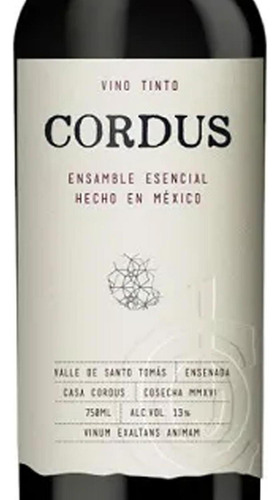Vino Tinto Cordus Ensamble Esencial 375 Ml