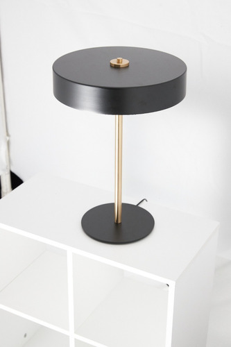 Imagen 2 de 4 de Lampara De Mesa Escritorio Negro Bronce Acopla Clara Blanc