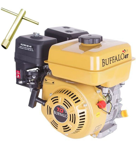 Imagem 2 de 3 de Motor Barco Buffalo 7hp 4tpopa E Rabeta Completa 2.20 Std